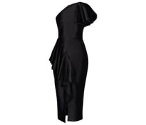 Rasario One-Shoulder-Midikleid aus Satin