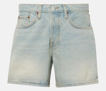 Mid-Rise Jeansshorts