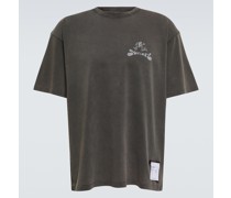 Satisfy Bedrucktes T-Shirt DermaPeace aus einem Baumwollgemisch