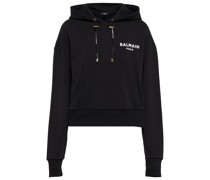 Cropped-Hoodie aus Baumwolle