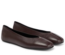 The Row Ballerinas Eva aus Leder