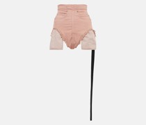 Rick Owens Beschichtete Jeansshorts