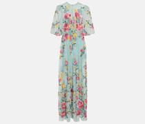 Costarellos Bestickte Robe Liana aus Spitze