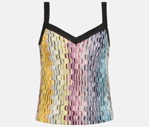Top aus Jacquard-Strick