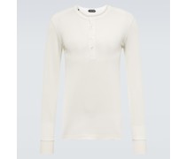 Tom Ford Langarmshirt Henley aus Jersey