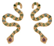 Ileana Makri Ohrringe Little Snake aus 18kt Gelbgold mit Diamanten