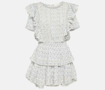 LoveShackFancy Minikleid Natasha aus Baumwolle