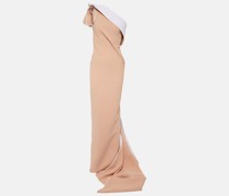 One-Shoulder-Robe Instrumental aus Crepe