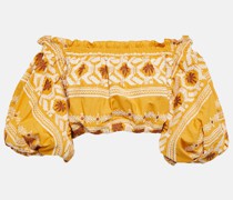 Johanna Ortiz Cropped-Top Canaveral aus Baumwolle