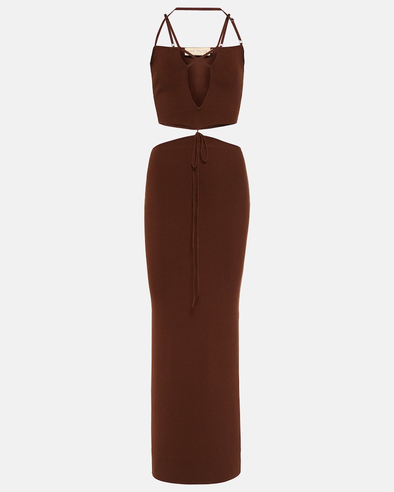 Aya Muse Damen Aya Muse Maxikleid Reis aus Strick