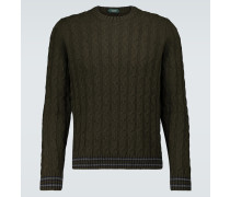 Zanone Pullover mit Zopfmuster