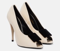 Peep-Toe Pumps Franky 115 aus Satin