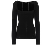 Ann Demeulemeester Longsleeve aus einem Merinowollgemisch