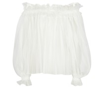 Alaia Off-Shoulder-Bluse aus Mesh