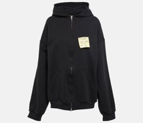 Balenciaga Kapuzenjacke aus Baumwoll-Jersey