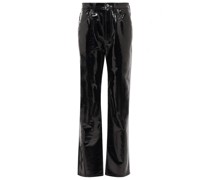 Agolde Hose 90s Pinch Waist mit Leder