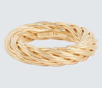Bottega Veneta Vergoldeter Ring Cord aus Sterlingsilber