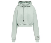 Cropped-Hoodie aus Baumwolle