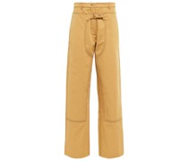 Stella McCartney High-Rise-Hose aus Baumwolle