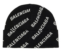 Beanie aus einem Wollgemisch