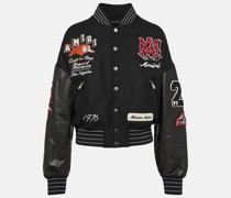 Amiri Collegejacke aus einem Wollgemisch