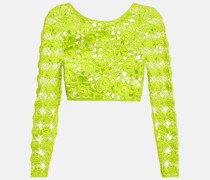 Cropped-Top Bella aus Haekelstrick
