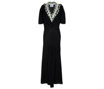 Robe aus Sablé und Jacquard