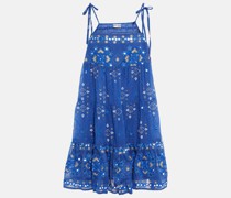 Juliet Dunn Bedrucktes Minikleid aus Baumwolle