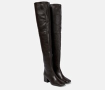 Overknee-Stiefel aus Leder