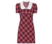 Miu Miu Kariertes Minikleid aus Jersey