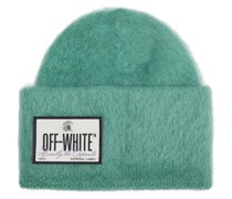 Off-White Beanie aus einem Mohairgemisch