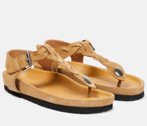 Isabel Marant Sandalen Brook aus Veloursleder
