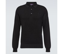 Ralph Lauren Purple Label Polohemd aus Baumwolle und Seide