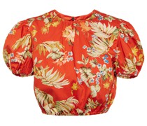 Erdem Vacation Cropped-Top Hydra aus Baumwolle