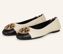 Ballerinas CLAIRE - CREME/ SCHWARZ/ GOLD