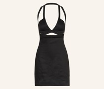Cocktailkleid GUYRA mit Leinen und Cut-outs