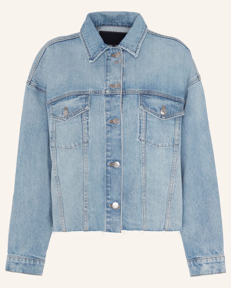 7 for all mankind Damen CROPPED EASY TRUCKER Jacket