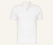 Jersey-Poloshirt aus Leinen
