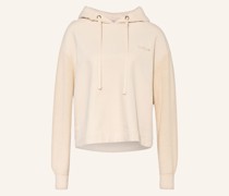 Hoodie im Materialmix