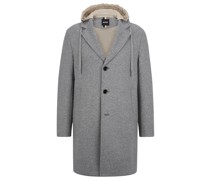 Klassischer Mantel C-CAM-J-HOOD-231 Relaxed Fit