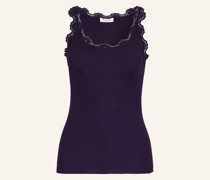 Seidentop BABETTE mit Spitze