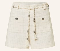 Bouclé-Shorts mit Glitzergarn