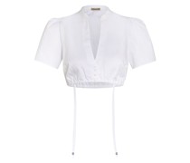 Dirndlbluse POMPADOUR mit Leinen