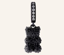 Anhänger BLACK PAVE BEAR WITH PAVE CONNECTOR-