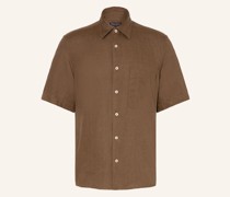 Kurzarm-Hemd Regular Fit aus Leinen
