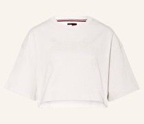 Cropped-Shirt mit Stickereien