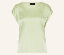 Blusenshirt im Materialmix