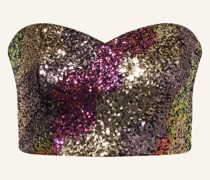 Cropped-Top ABLINAGZ mit Pailletten