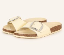 Pantoletten MADRID BIG BUCKLE - HELLGELB