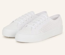 Sneaker 2126 mit Stickereien - WEISS